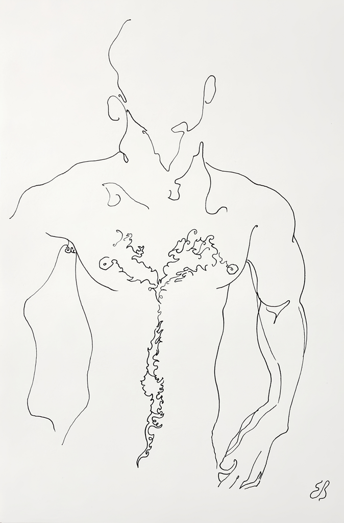 Etude d'un torse masculin